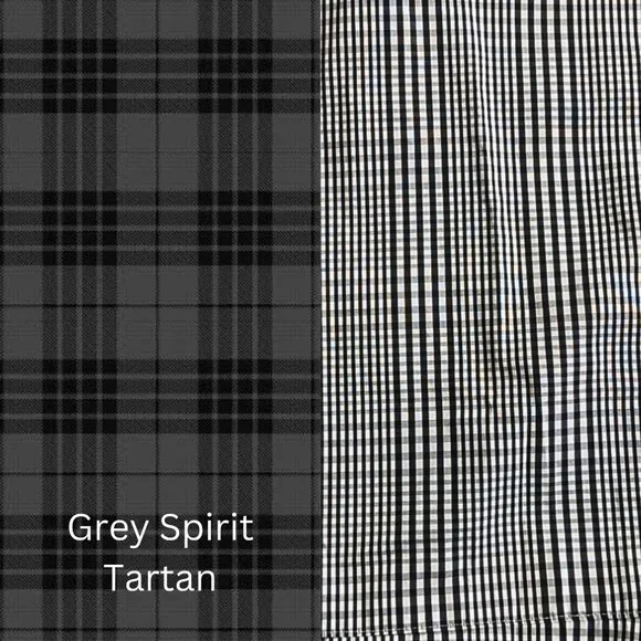 NWT BROOKS BROTHERS Grey Spirit Tartan Gingham LongSleeve Midi Shirtdress Sz 14P - Picture 2 of 10